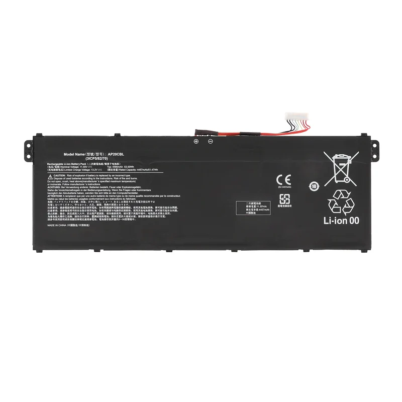 Acer Chromebook 512 C852 series Battery Replacement AP20CBL 53Wh