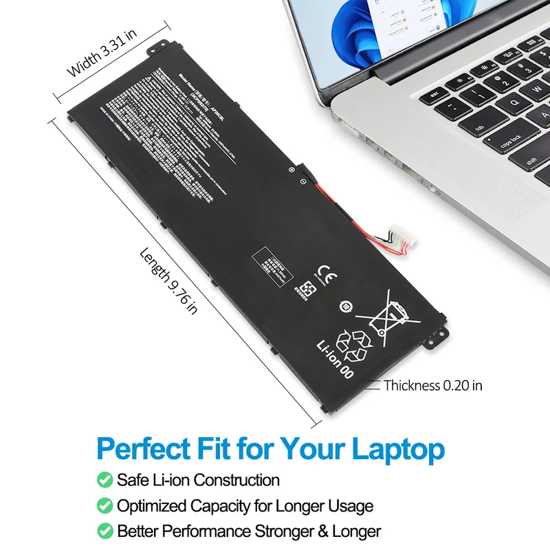 Acer Chromebook 512 C852 series Battery Replacement AP20CBL 53Wh