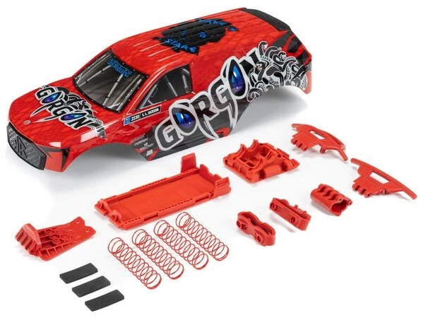 Arrma Carrosserie Gorgon avec Accessoires Rouge ARA402351