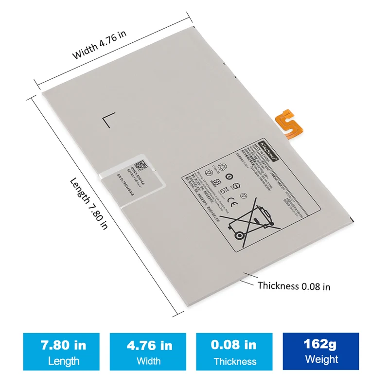 Replacement Battery for Samsung Galaxy EB-BT975ABY – 3.85V 3880mAh