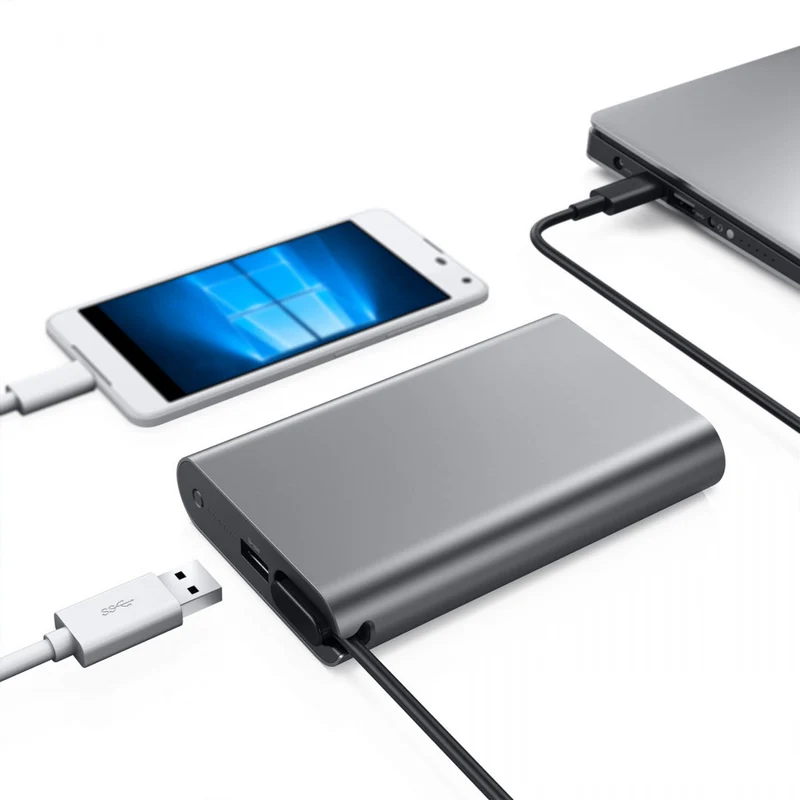 12800 mAh Hybrid Adapter & Power Bank For Dell Inspiron 14 3000 Series 3462 3467 3473
