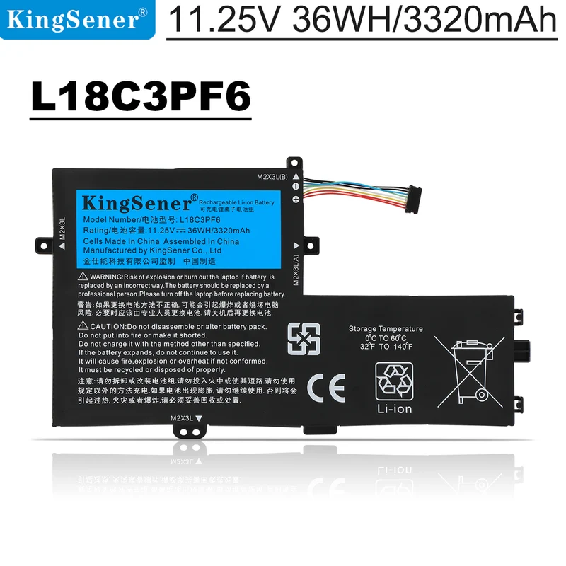 Battery For Lenovo IdeaPad S340-15API S340-15API Touch S340-15IIL L18C3PF7