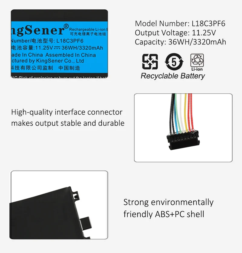 Battery For Lenovo IdeaPad S340-15API S340-15API Touch S340-15IIL L18C3PF7