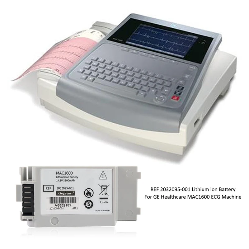 2032095-001 Replacement Battery For GE Healthcare MAC1600 ECG Machine 14.8V 2300mAh