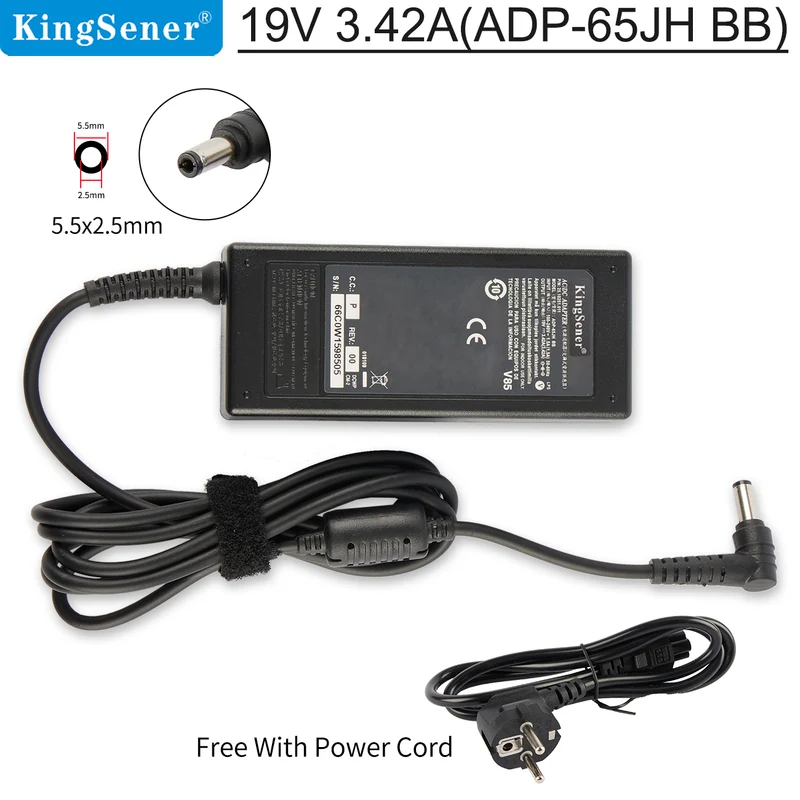 Asus 65W Laptop Charger 19V 3.42A for Pavilion Vivobook X555L X550