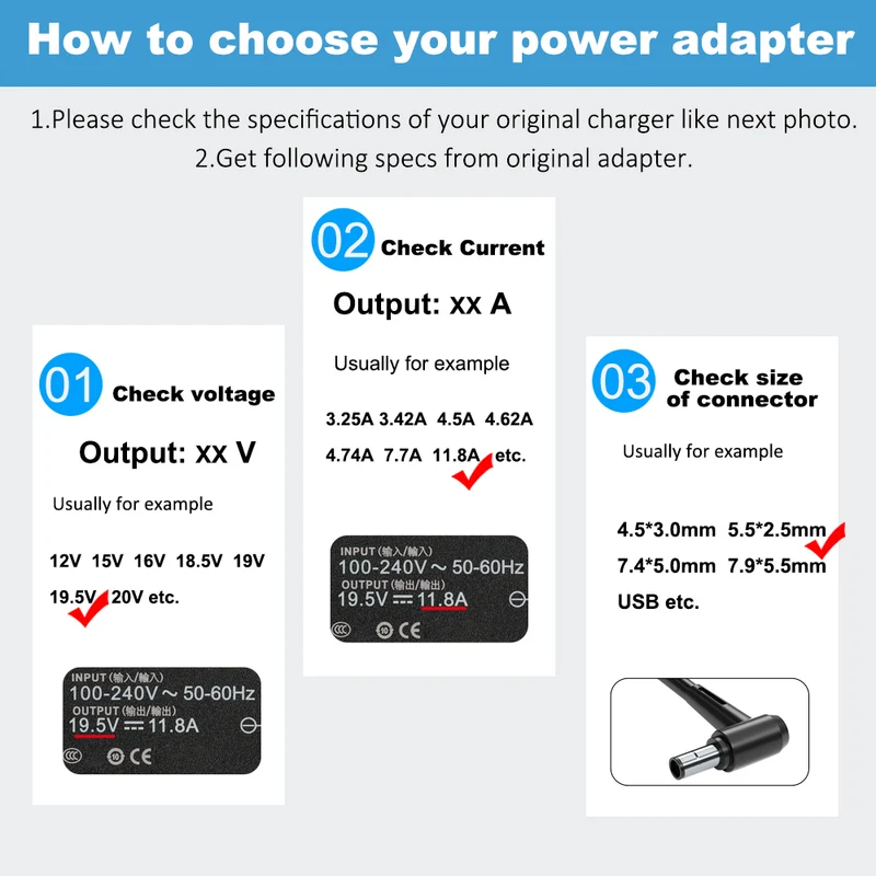 19.5V 11.8A 230W For ASUS aorus 15-XA 15-WA 15-W9 15-X9 15-SA 17-SA 17-WA AC Adapter