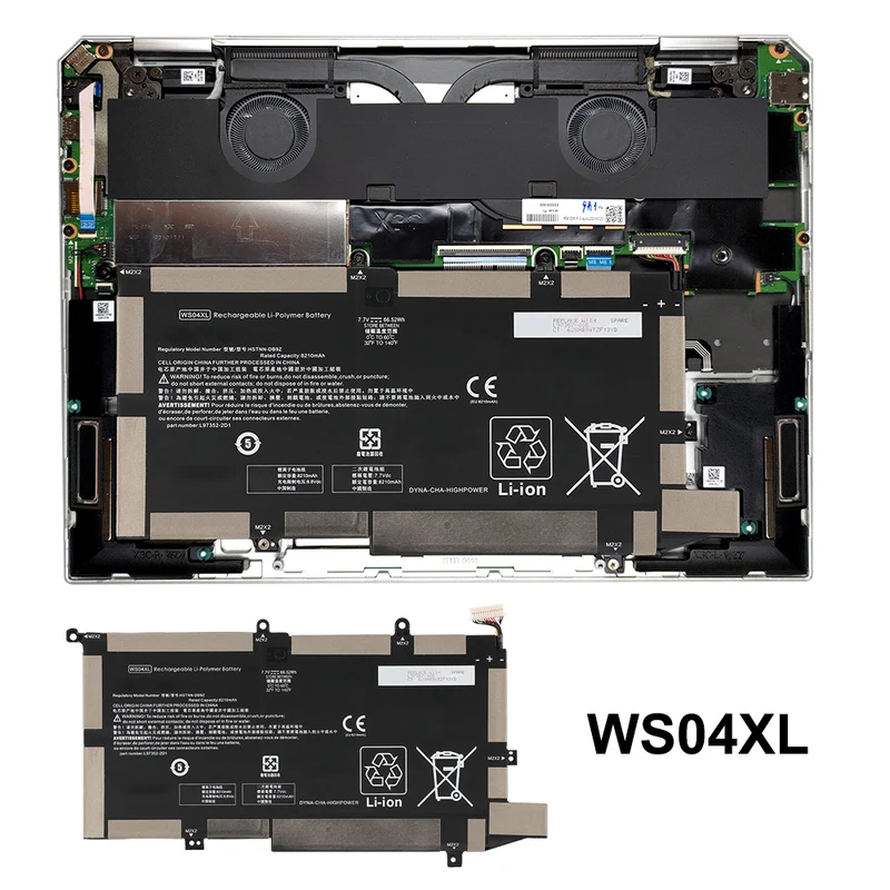 Replacement Laptop Battery For HP Pavilion Gaming 15-EC1025LA Series 7.7V 66.52Wh