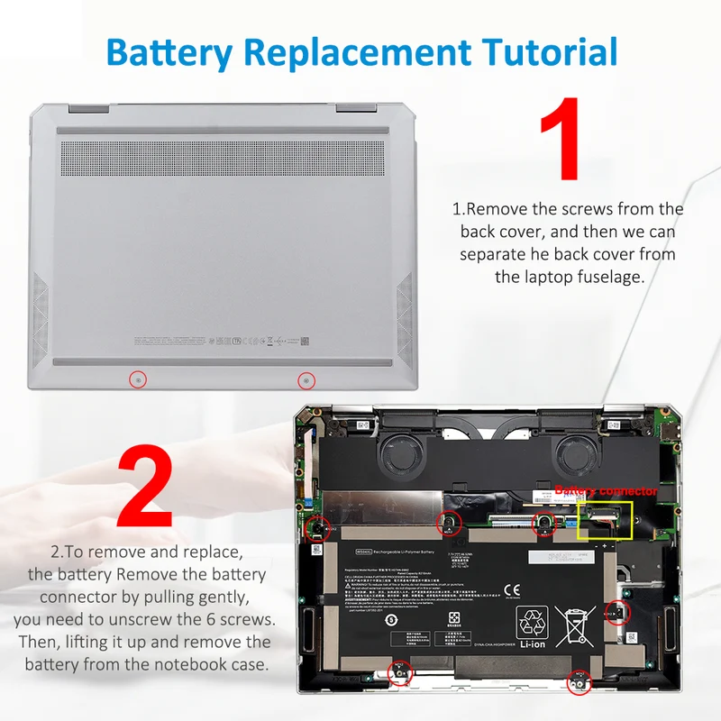 Replacement Laptop Battery For HP Pavilion Gaming 15-EC1025LA Series 7.7V 66.52Wh