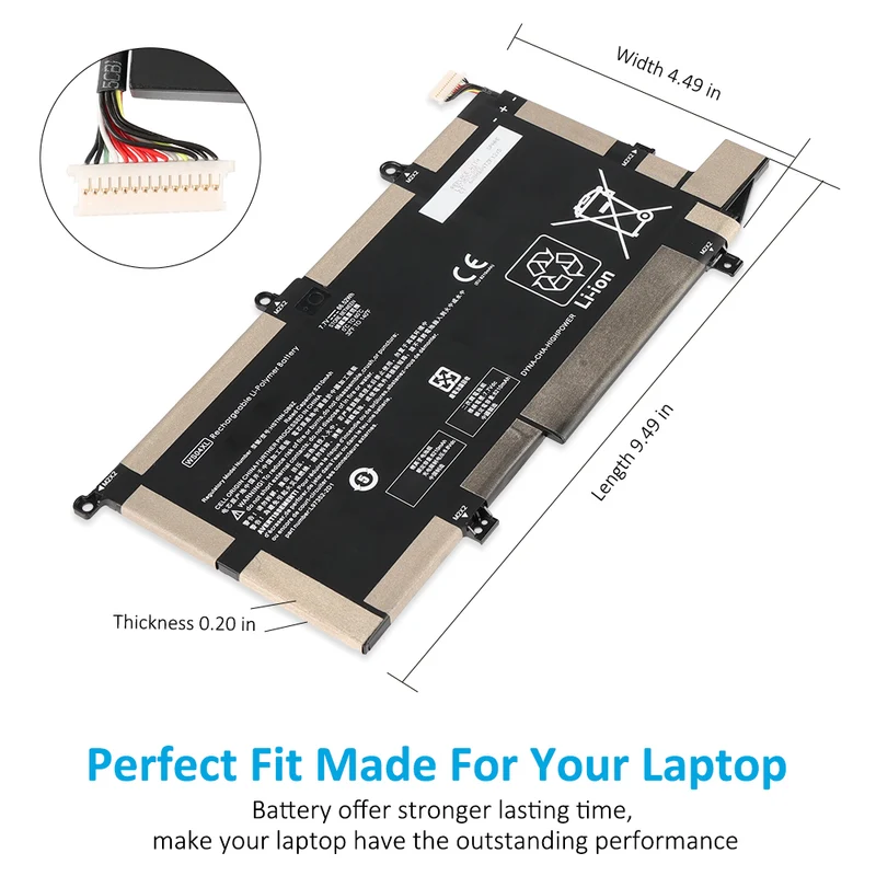 Replacement Laptop Battery For HP Pavilion Gaming 15-EC1025LA Series 7.7V 66.52Wh