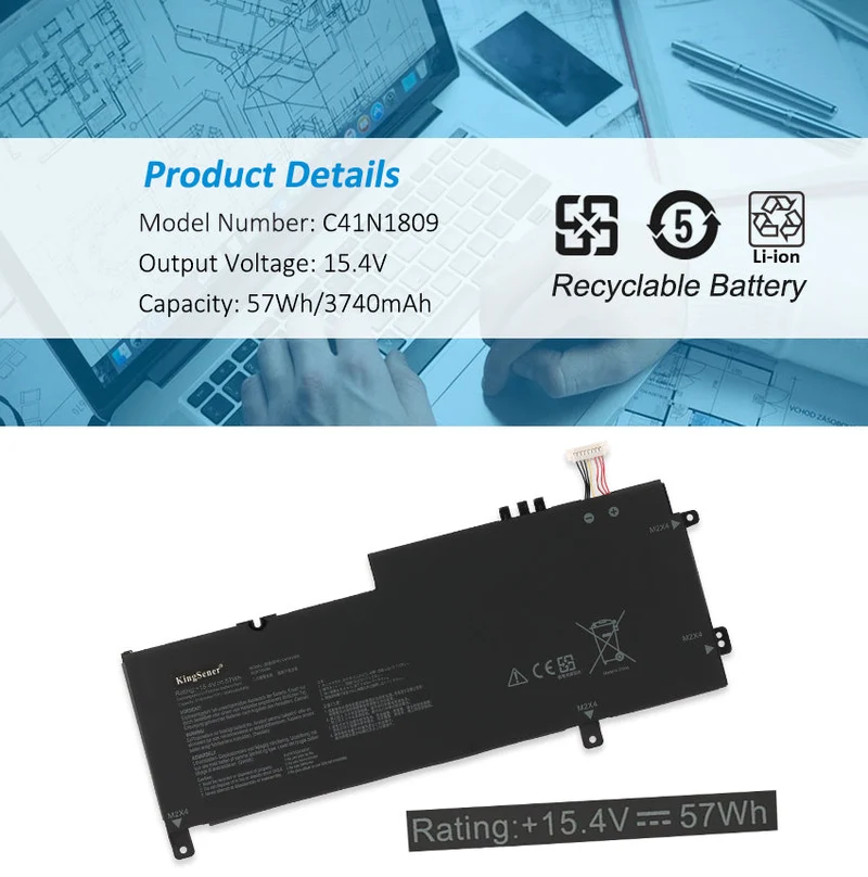 Laptop Battery For Asus Zenbook Flip 15 UX562FD Series Battery 3740MAH