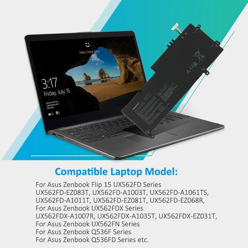 Laptop Battery For Asus Zenbook Flip 15 UX562FD Series Battery 3740MAH