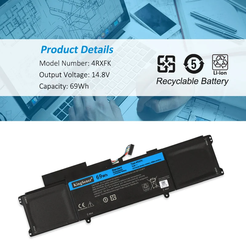 Replacement Battery For DELL XPS 14-L421X 14Z-L421X L421X Ultrabook Series 69Wh