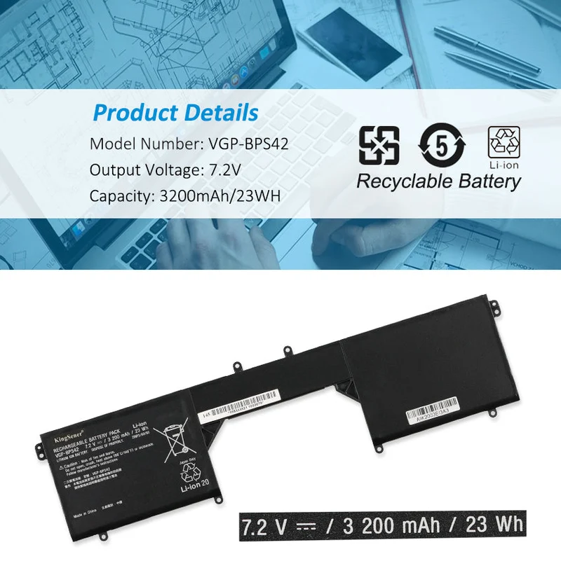 Replacement Battery For SONY VAIO Fit 11A multi-flip PC F11N15SCS 7.2V 3200mAh