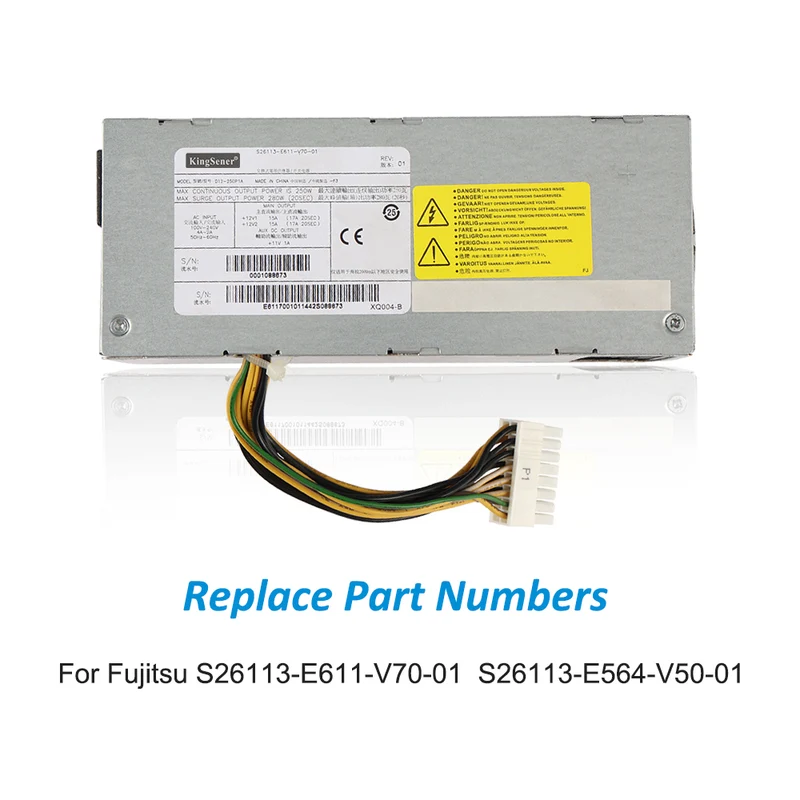 Power Supply For Fujitsu S26113-E611-V70-01 S26113-E564-V50-01