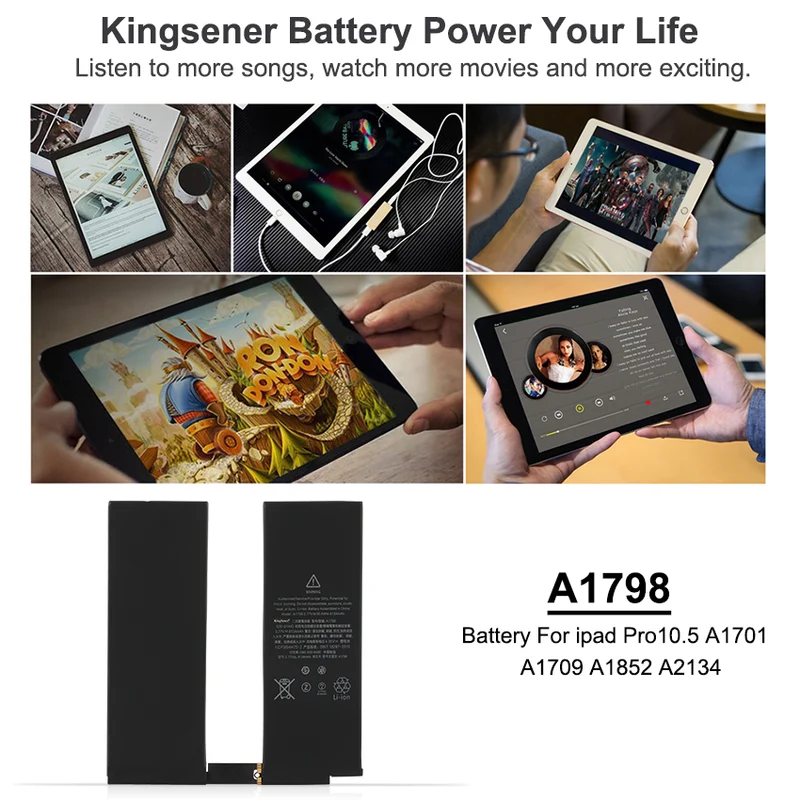 A1798 Battery For Apple iPad Pro 10.5 inch A1701 A1709 A1852 A2134 3.77V 8134mAh