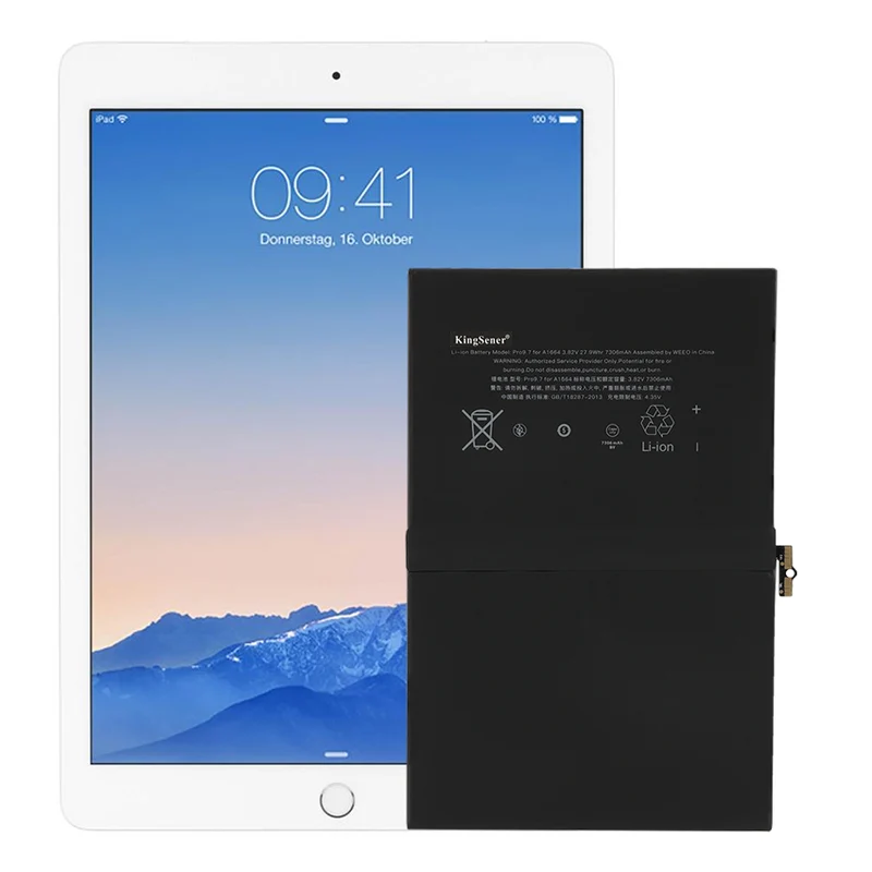 A1664 Replacement Battery For Apple iPad7 Pro 9.7 inch A1673 A1674 A1675 7306mAh