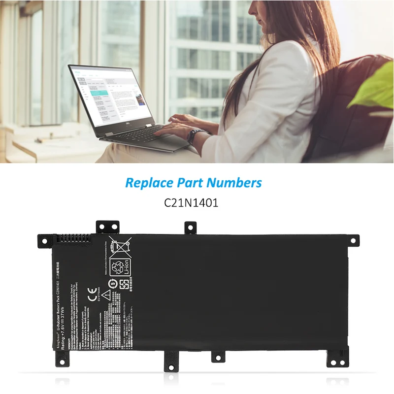 Asus X455 X455L F455L A455L Battery Replacement C21N1401 37Wh