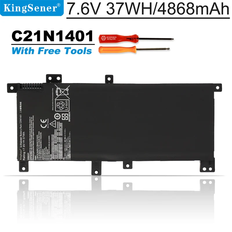 Asus R455LD R455L W419L W419LD V405L Battery Replacement C21N1401 37Wh