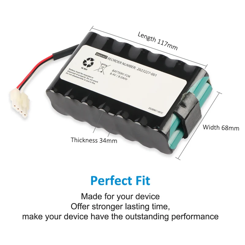 2023227-001 Battery for GE Dash 2500 / 1800 Patient Monitor | 8.4V 8000mAh