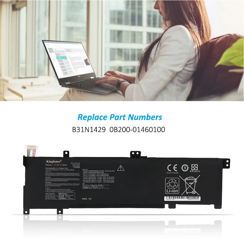 Laptop Battery For ASUS Vivobook K501 K501LB K501LX K501LX-NH52