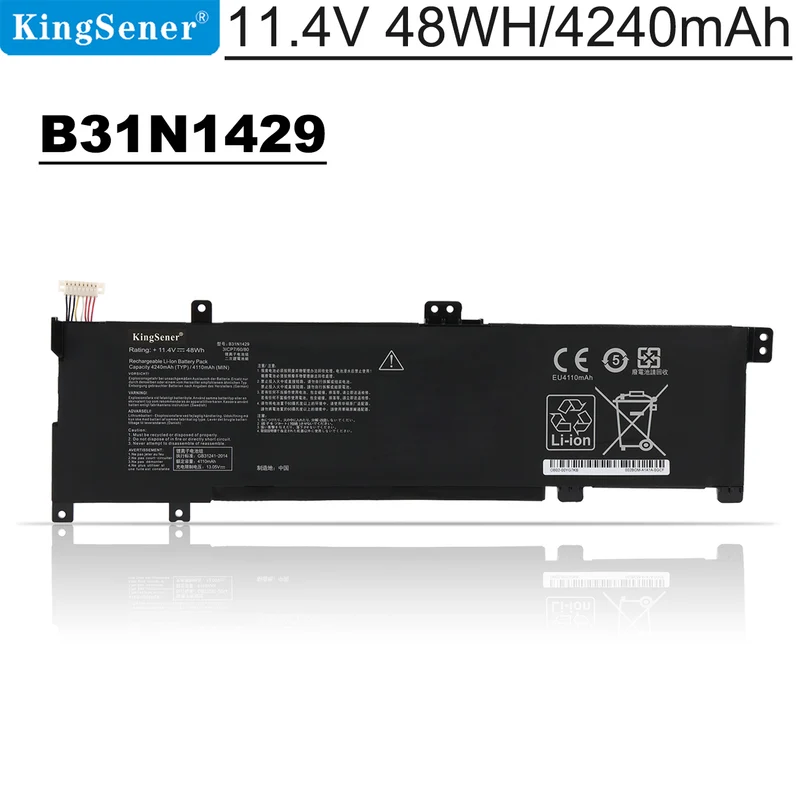 B31N1429 Battery for ASUS ZenBook UX305 VivoBook A501 K501 — 11.4V 48Wh