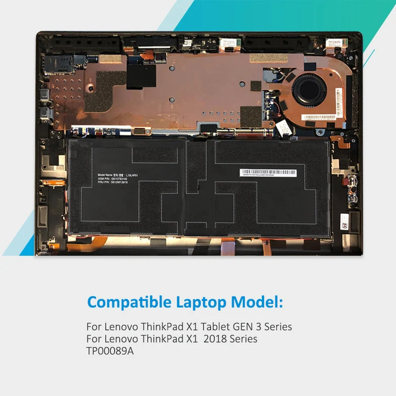 Replacement Battery For Lenovo ThinkPad X1 2018 Series TP00089A