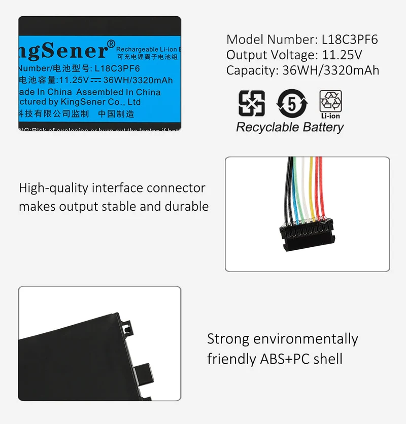 L18C3PF7 Battery For Lenovo IdadPad L18C3PF6 5B10W67426 5B10T09092