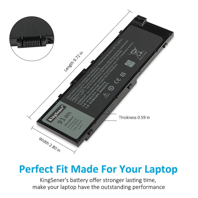 MFKVP Laptop Battery For Dell Precision 15 7510 7520 M7510 Series