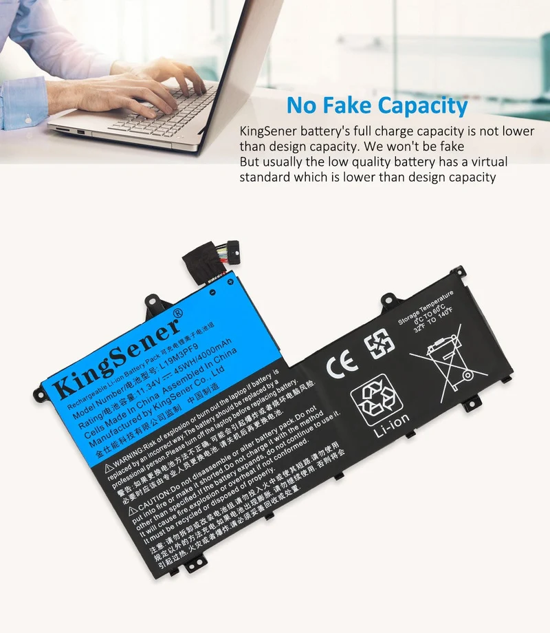 Battery For Lenovo ThinkBook L19M3PF9 L19C3PF9 L19M3PF1 L19C3PF1