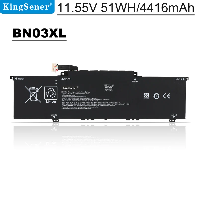 BN03XL Replacement Battery for HP ENVY x360 13-AY0065AU 13-AY0136AU 51Wh