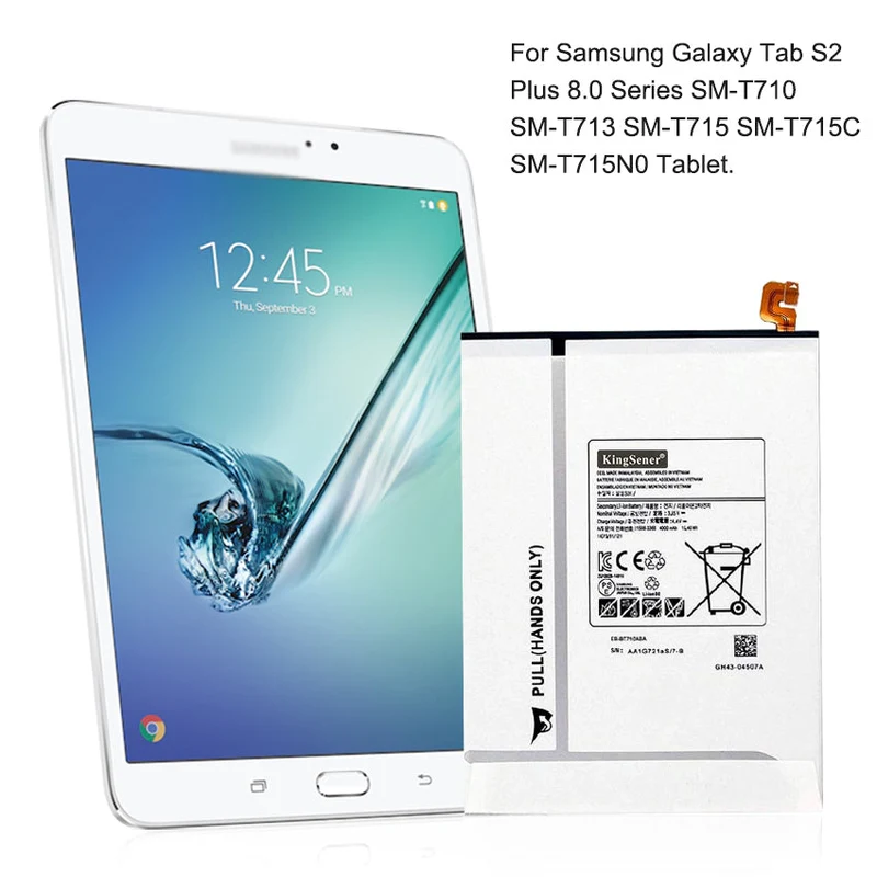 Samsung Galaxy Tab S2 8.0 Battery EB-BT710ABE EB-BT710ABA 3.85V 15.4Wh