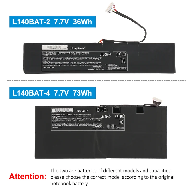 L140BAT-2 Battery for Thunderobot MixBook Air 7.7V 36Wh Li-ion
