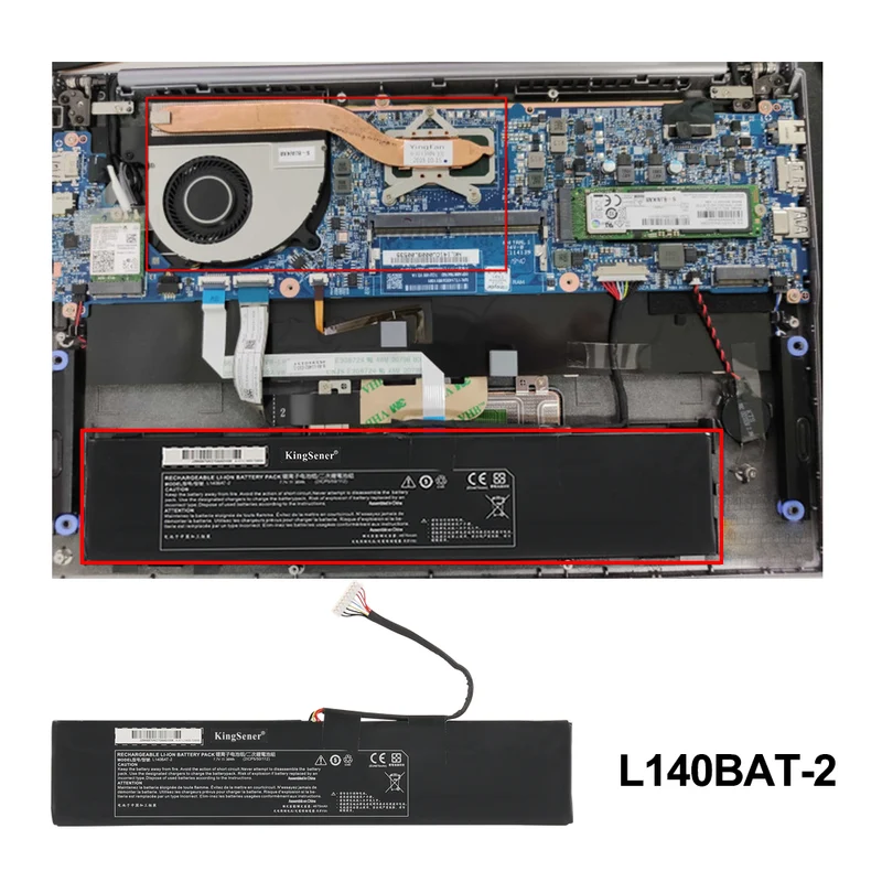 L140BAT-2 Battery for Thunderobot MixBook Air 7.7V 36Wh Li-ion