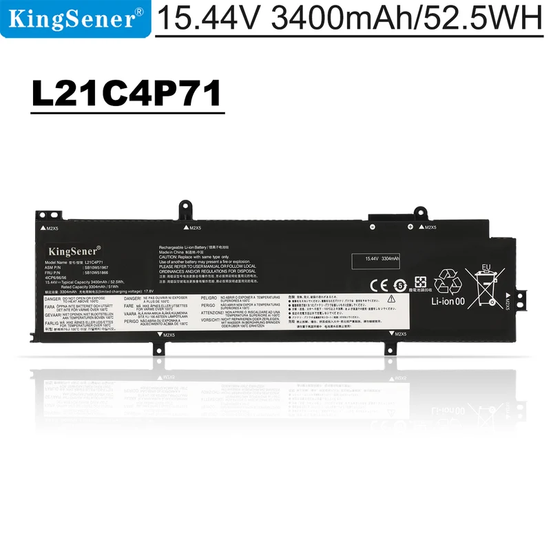 L21D4P71 L21L4P71 Battery for Lenovo ThinkPad P14s Gen 3 2022 Workstation