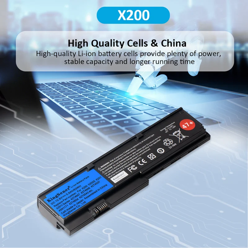 Lenovo ThinkPad X200 X200S X201 X201I Battery 42T4834 63Wh