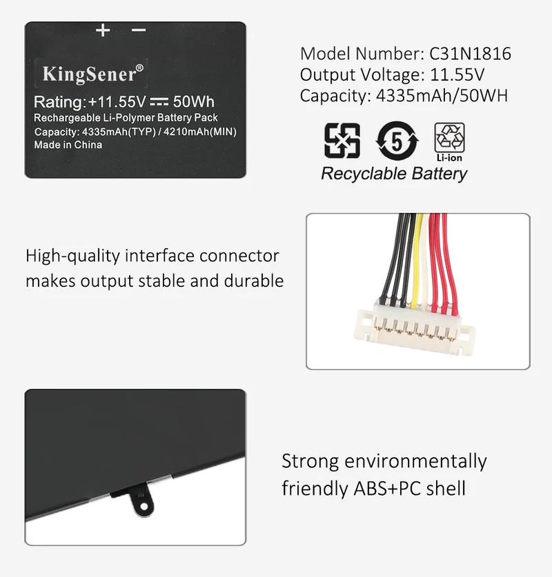 C31N1816 Battery for ASUS ZenBook Flip 13 UX362 50Wh