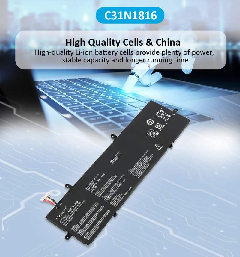 C31N1816 Battery for ASUS ZenBook Flip 13 UX362 50Wh
