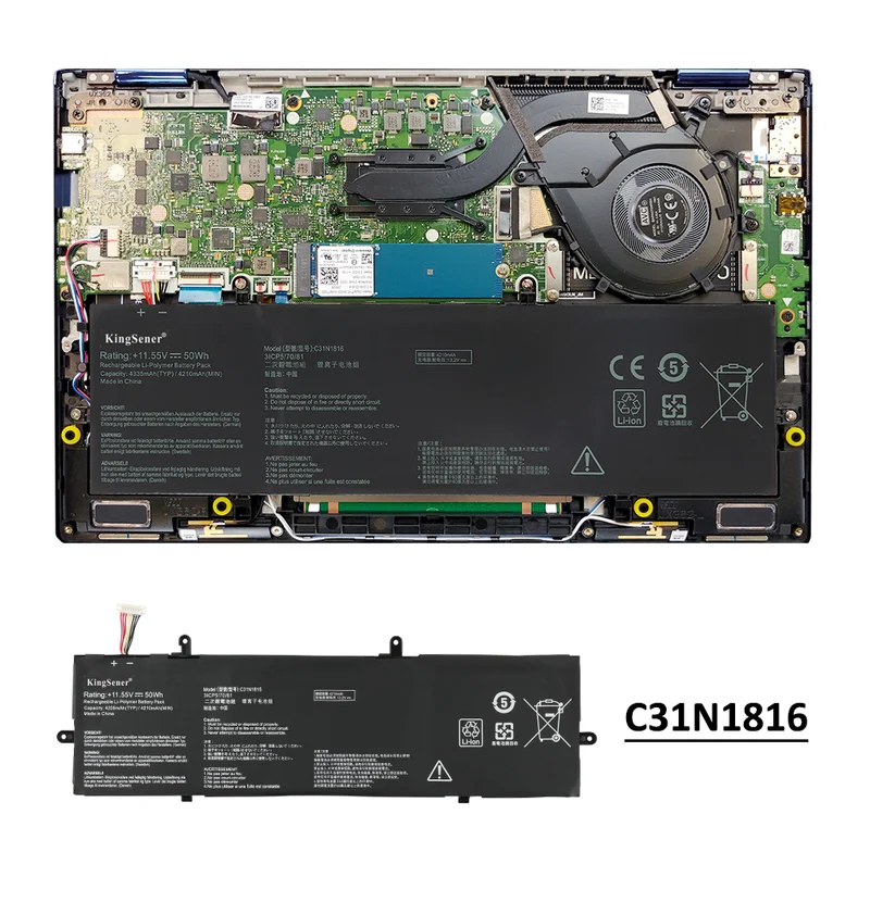 C31N1816 Battery for ASUS ZenBook Flip 13 UX362 50Wh