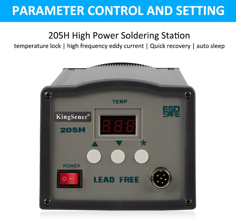 150W 220V Constant Temperature Soldering Iron Kit 205H