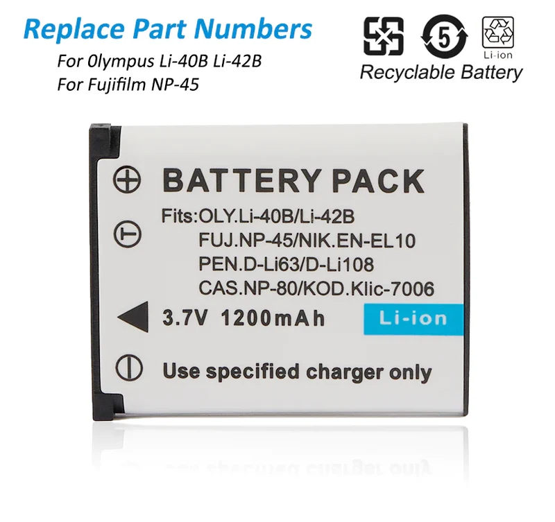 LI-40B Battery for Olympus FE-230 FE-240 FE-250 Camera