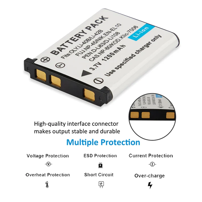 LI-40B Battery for Olympus FE-230 FE-240 FE-250 Camera