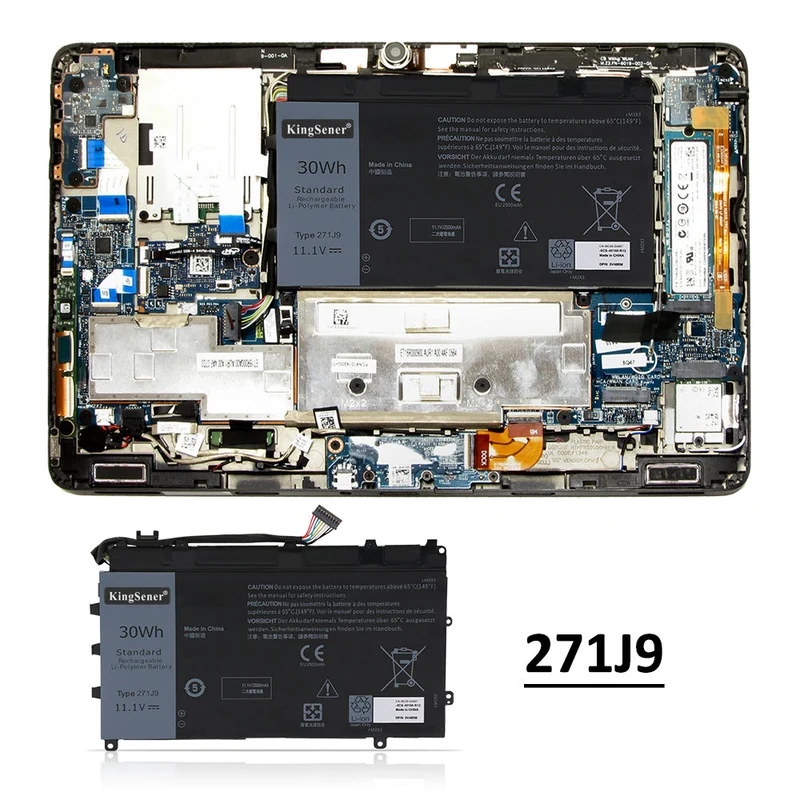 271J9 Battery for Dell Latitude 13 7000 7350 GWV47 YX81V 30Wh
