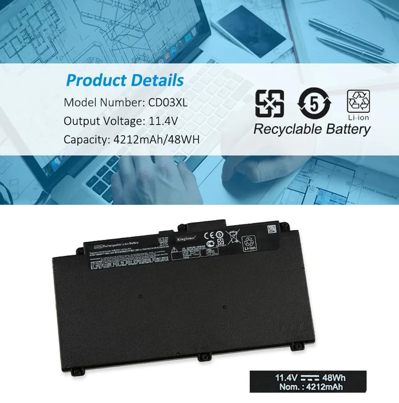 CD03XL Battery for HP ProBook 640 645 650 G4 G5 G7 48WH