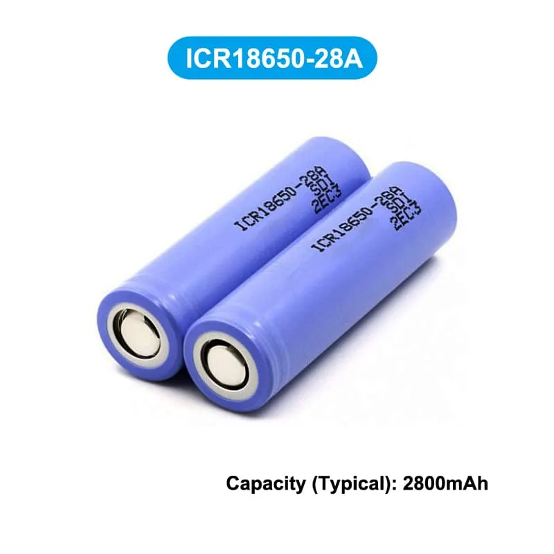 ICR18650-28A 2800mAh 3.8V Li-ion Battery Cell 28A18650