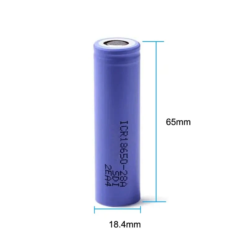 ICR18650-28A 2800mAh 3.8V Li-ion Battery Cell 28A18650