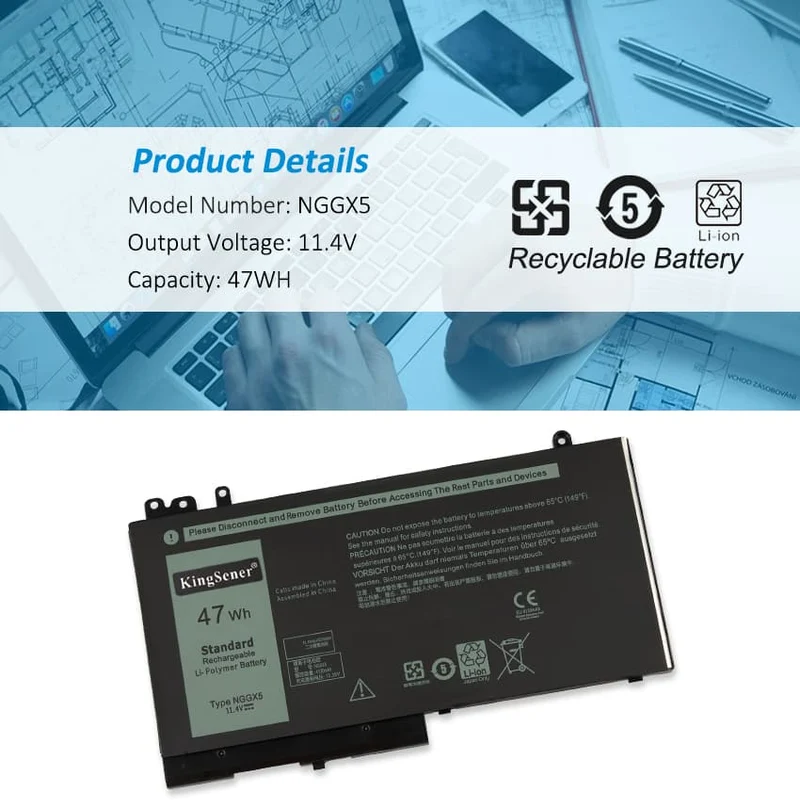 NGGX5 Battery for Dell Latitude E5270 E5470 E5570 M3510 47Wh