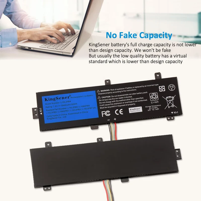L15M2PB3 Battery for Lenovo IdeaPad 310 510 15ISK 15IKB 30Wh