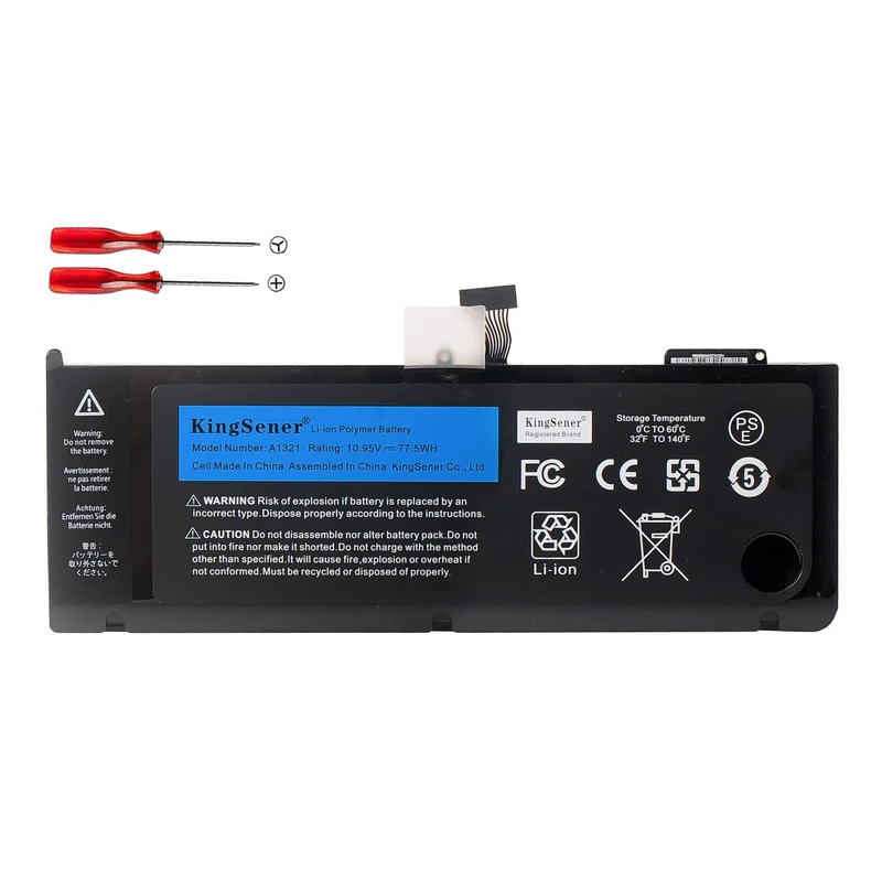 A1321 Battery for MacBook Pro 15 A1286 (Mid 2009–Late 2010) — 10.95V 77.5Wh