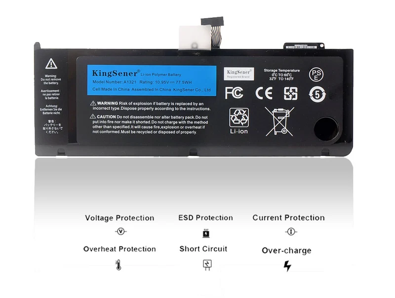 A1321 Battery for MacBook Pro 15 A1286 (Mid 2009–Late 2010) — 10.95V 77.5Wh