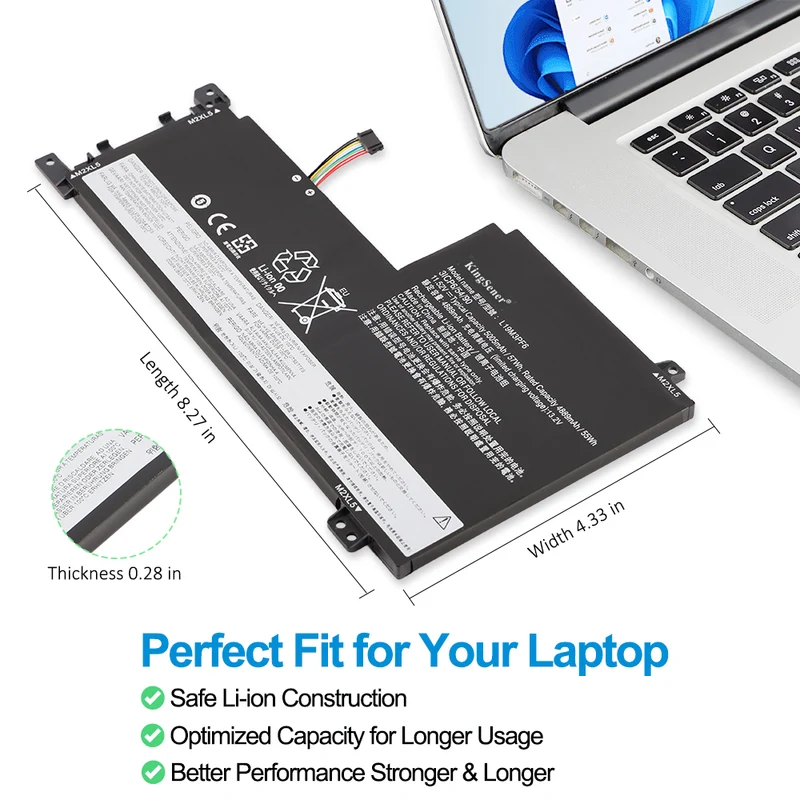 L19M3PF6 Battery for Lenovo IdeaPad 5-15IIL05 15ARE05 57Wh